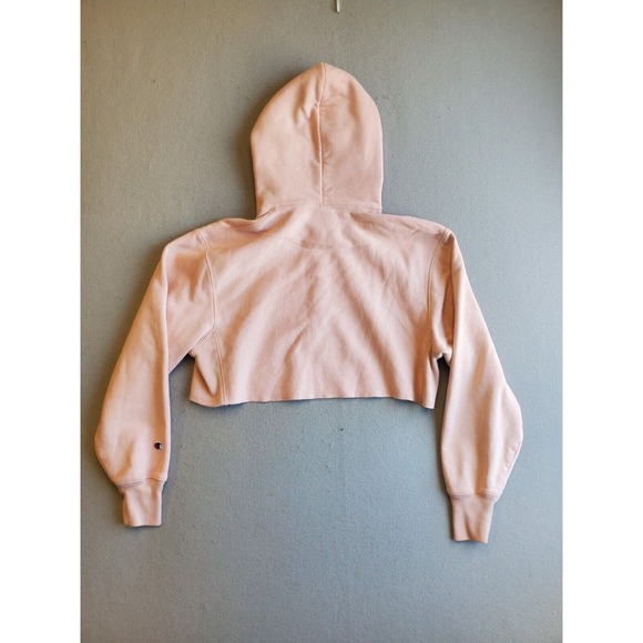 Champion Women's Reverse Weave Cropped Hoodie - Medium - Pink - Picture 5 of 5